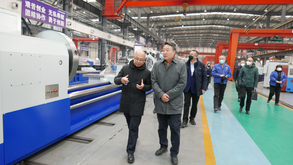 甘肅金控集團(tuán)、華龍證券領(lǐng)導(dǎo)一行到星火機(jī)床公司調(diào)研