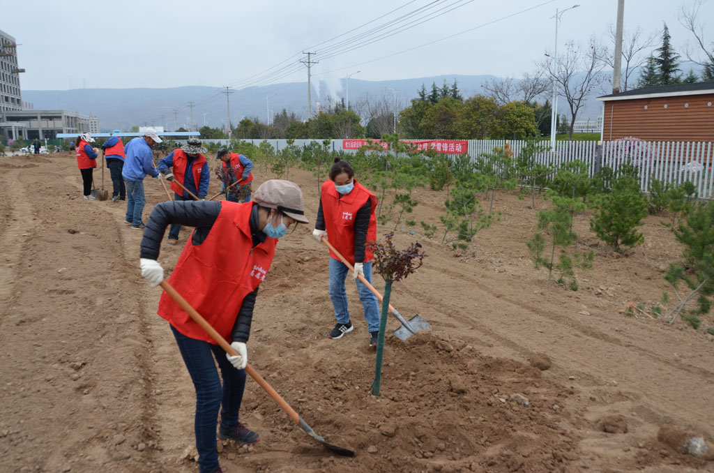 星火機床公司持續(xù)開展綠化工作 星火機床公司持續(xù)開展綠化工作