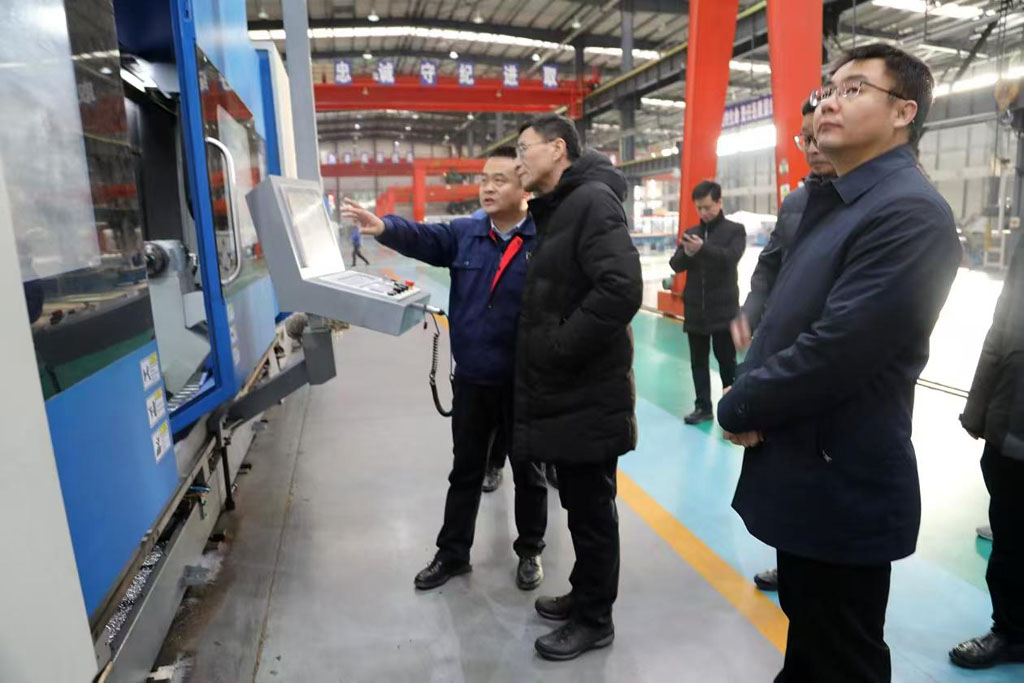 國家市場監(jiān)管總局質(zhì)量監(jiān)督司司長王勝利一行來星火數(shù)控公司調(diào)研指導(dǎo)