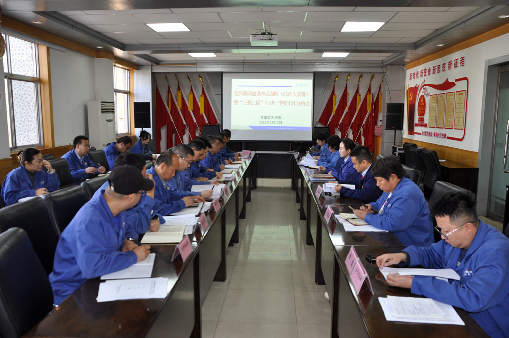 星火數(shù)控公司紀(jì)委召開黨風(fēng)廉政建設(shè)和反腐敗（綜合大監(jiān)督）暨“三抓三促”行動一季度工作分析會